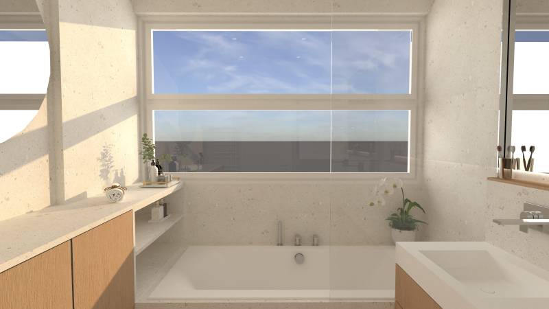 Rénovation d’une salle de bain style minérale dans un appartement à Lyon